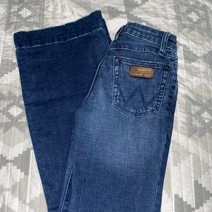 Wrangler Trousers Washed Denim